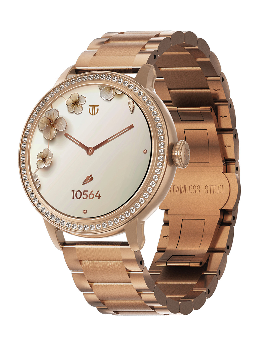 Titan Valerie 1.19 AMOLED Studded Stainless Steel Functional Crown Women IP68 Smart Watch