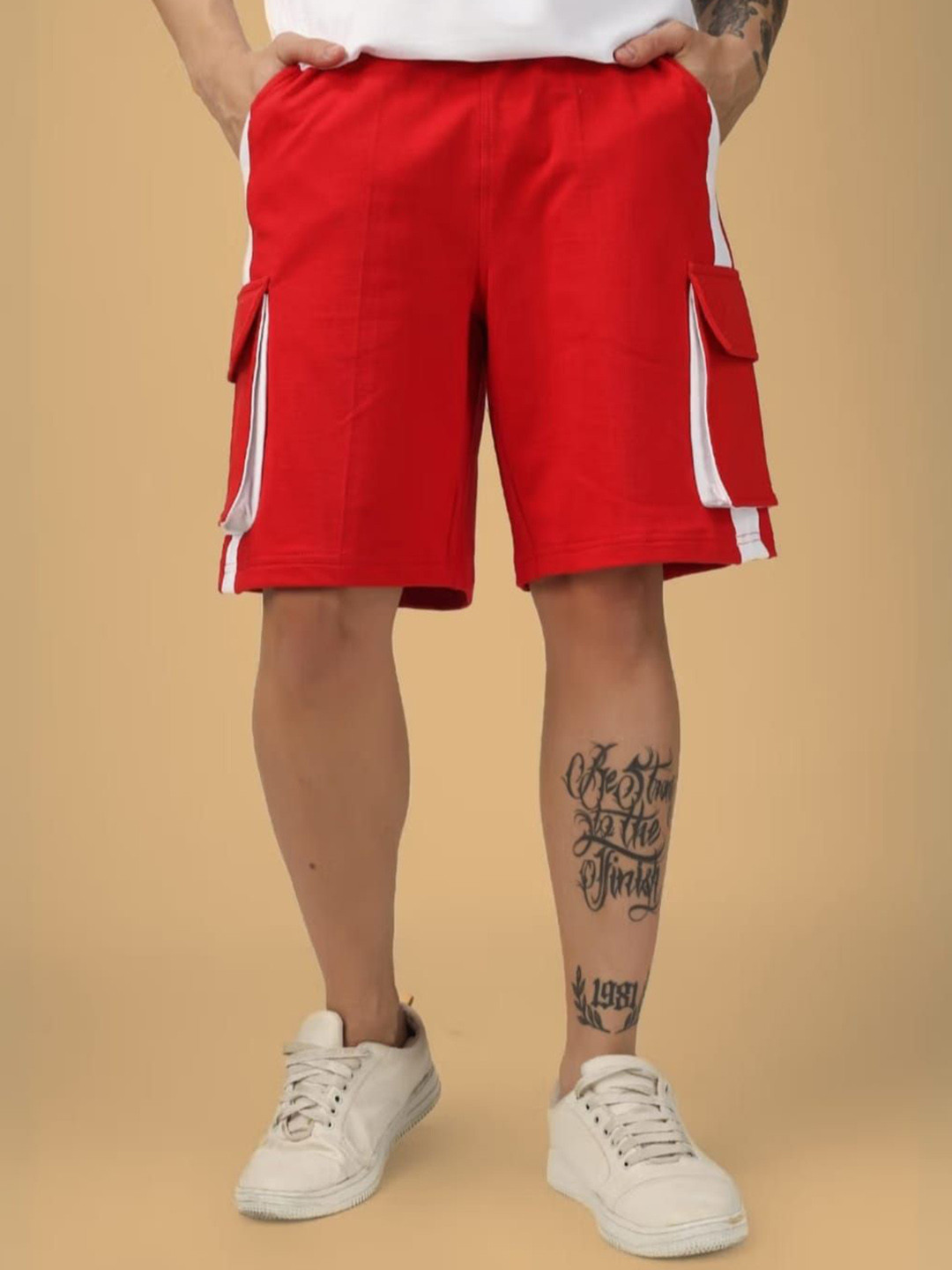 Raavi Men Solid Running Sports Shorts