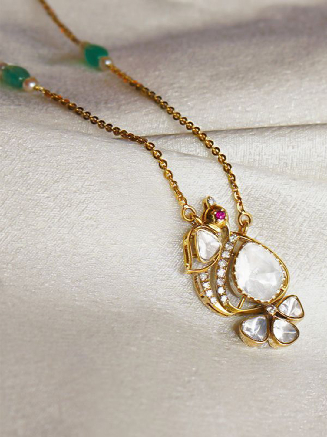 Polki Stories By Raniwala Chain Polki Diamond Necklace