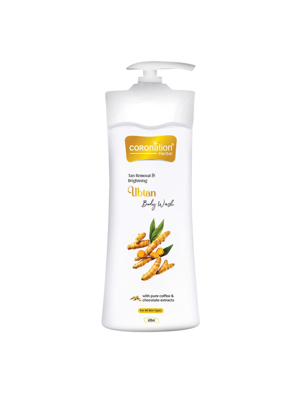 COROnation Herbal Ubtan Body Wash With Vitamin E For Tan Removal - 400 ml