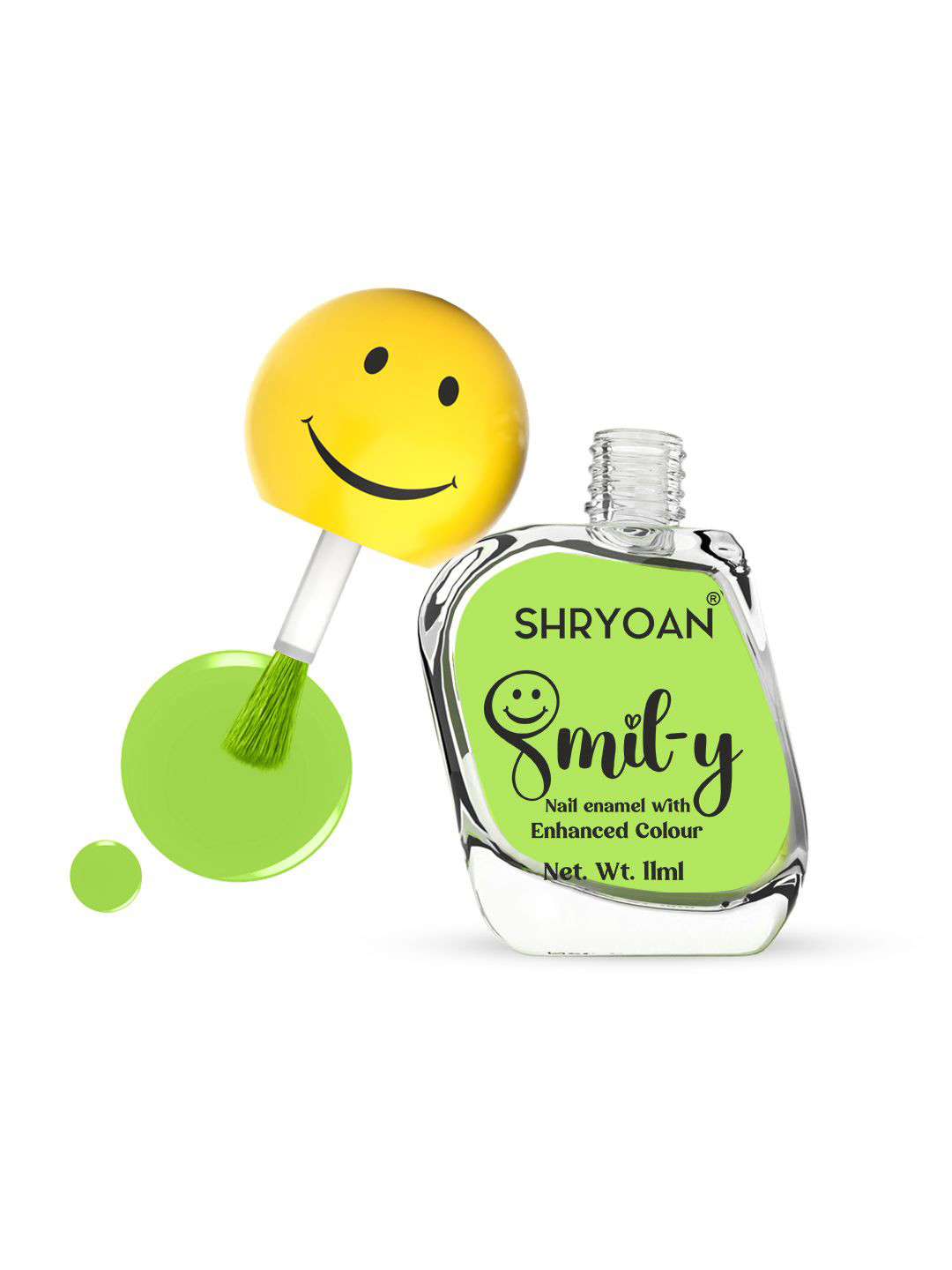 SHRYOAN Smiley Nail Paint With Enriched Color - 11 ml - June Bud 04