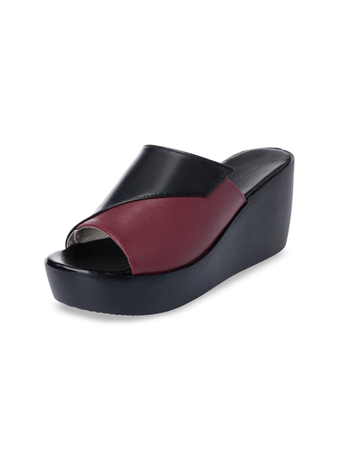 Baespice Women Colourblocked Wedge Heel Sandals
