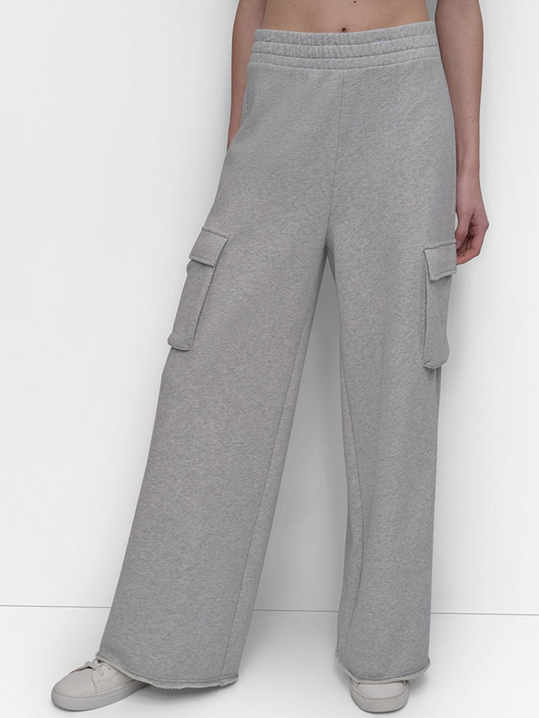 DKNY Women High-Rise Cotton Cargos Trousers