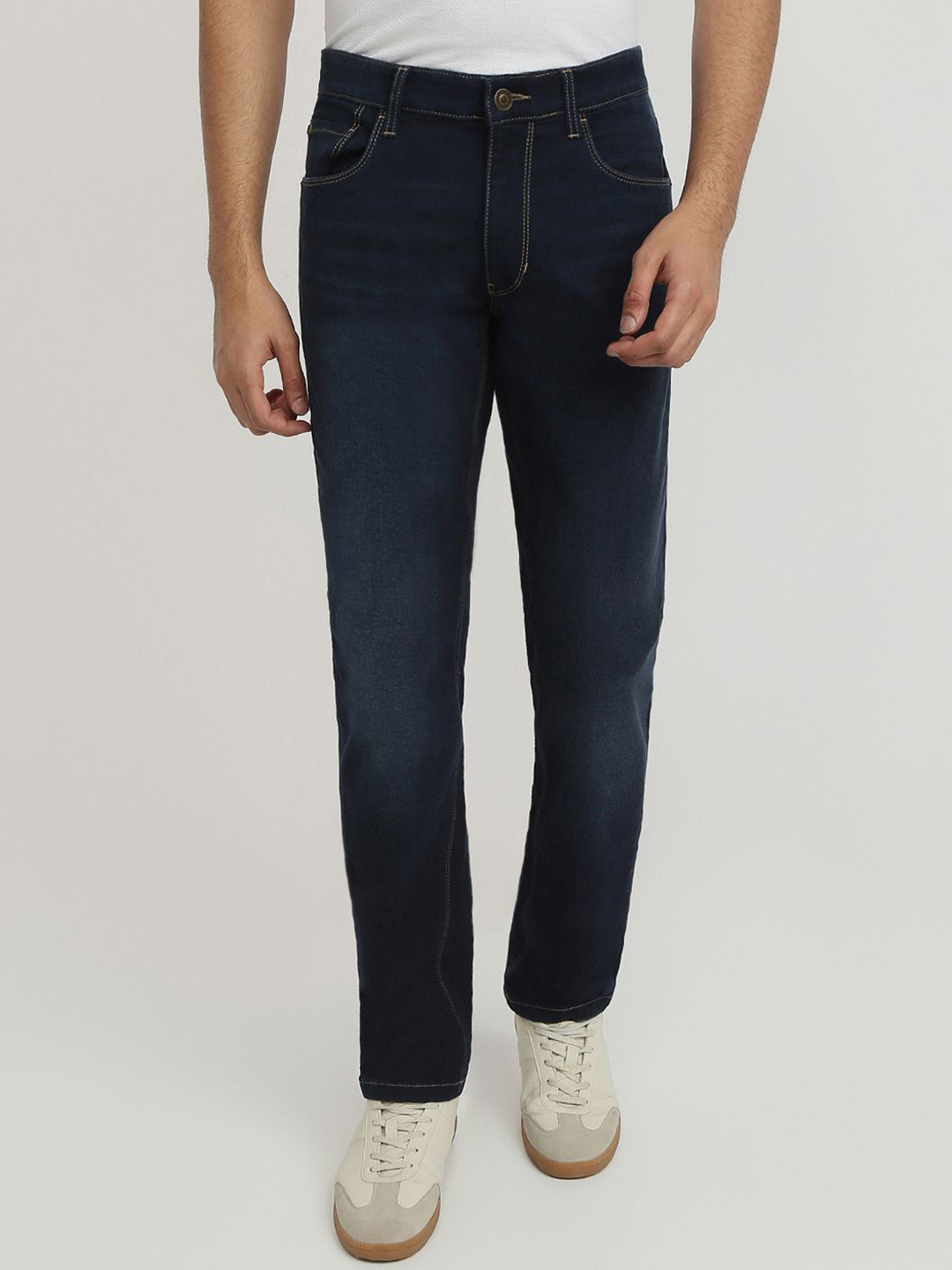 ColorPlus Men Light Fade Mid-Rise Jeans