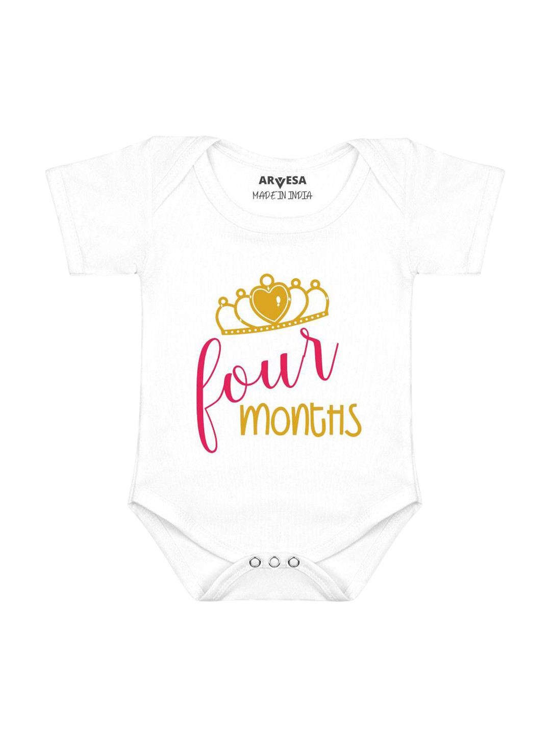 Arvesa 4 Month Baby Printed Bodysuit