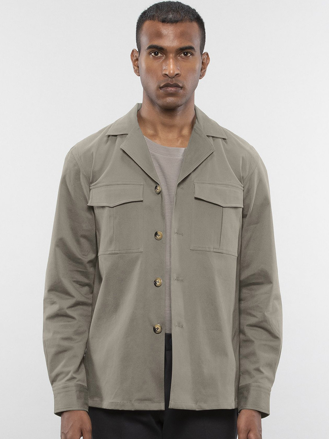 LOVE PANGOLIN Men Lightweight Open Front Jacket