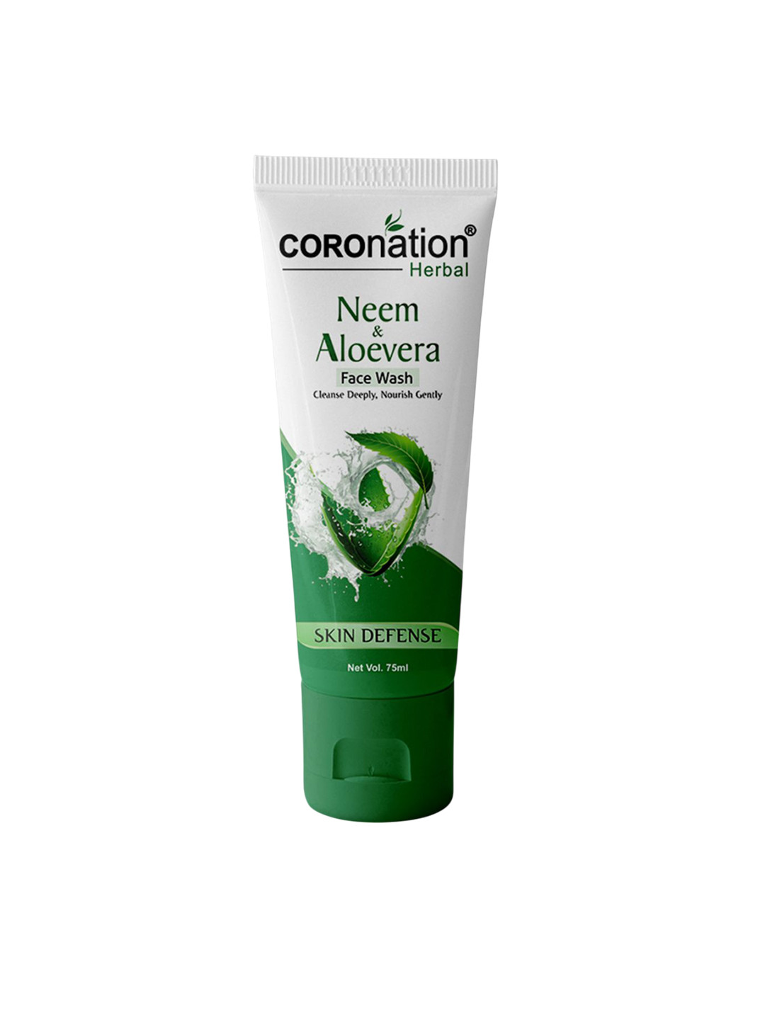 COROnation Herbal Aloevera & Neem Face Wash For Acne Or Blemishes - 75 ml