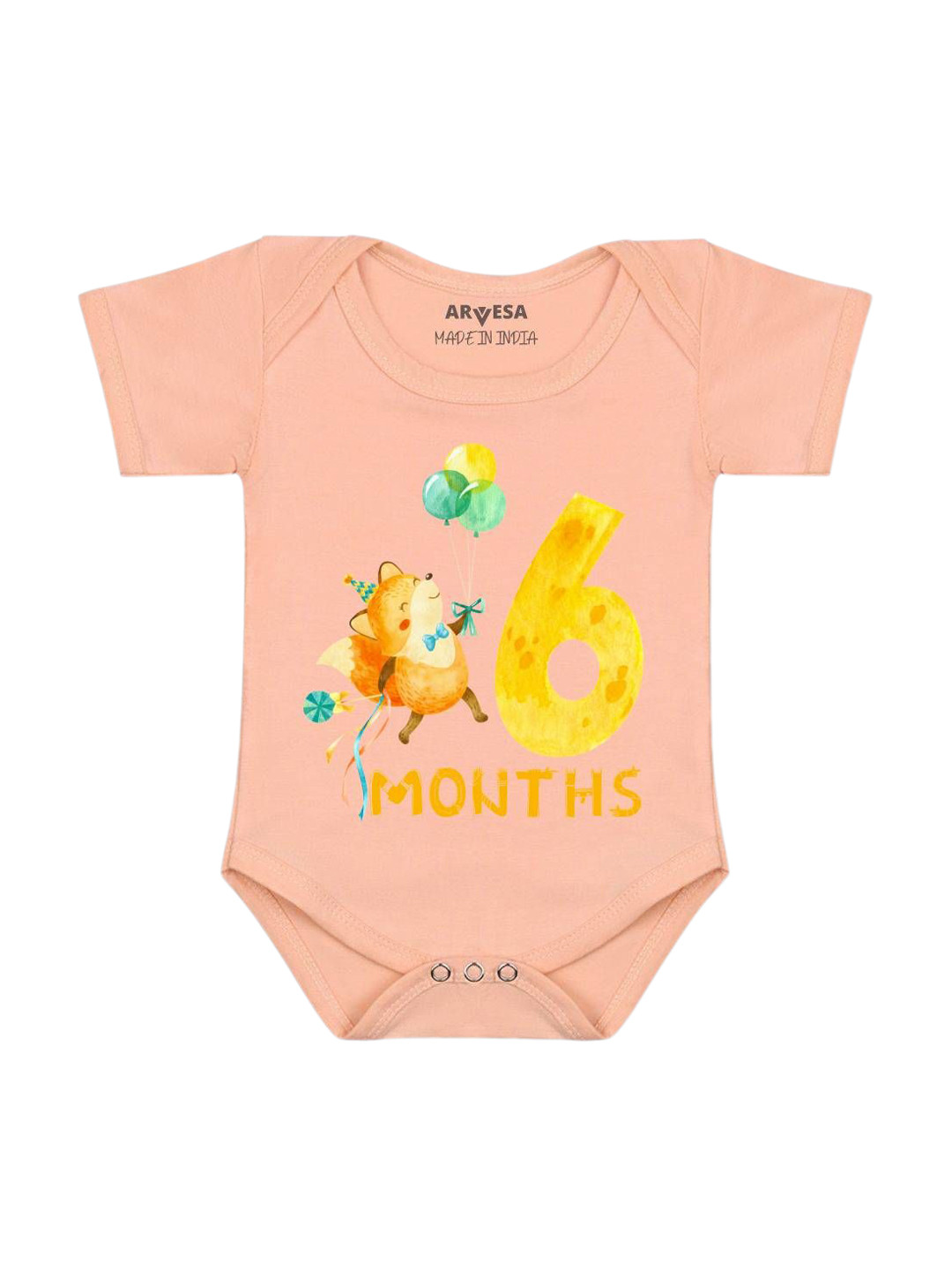 Arvesa 6 Month Baby Printed Bodysuit