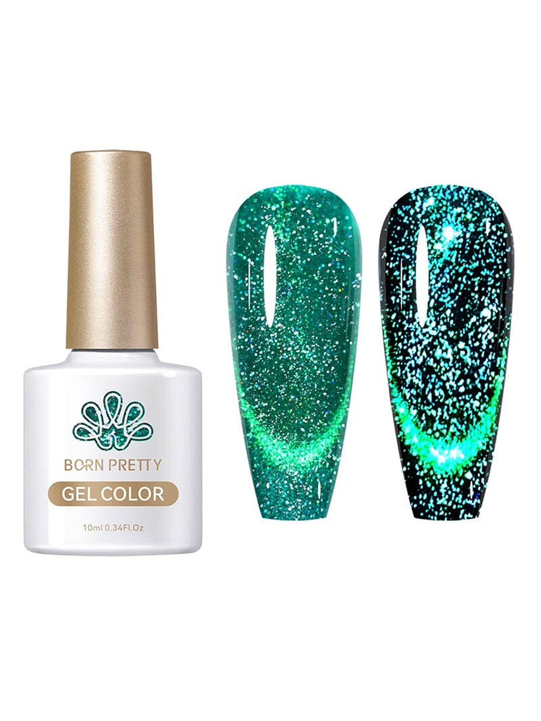 BORN PRETTY Reflective Cat Eye Magnetic Gel Nail Polish - 10 ml - RCM04