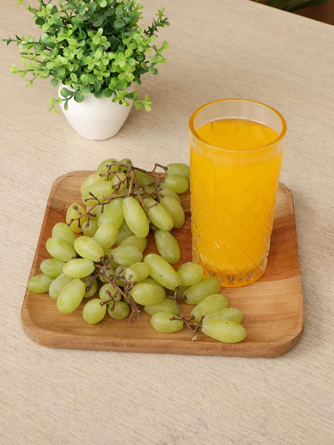 Myntra Elegant Homes Square Wooden Serving Tray With Rounded Edges