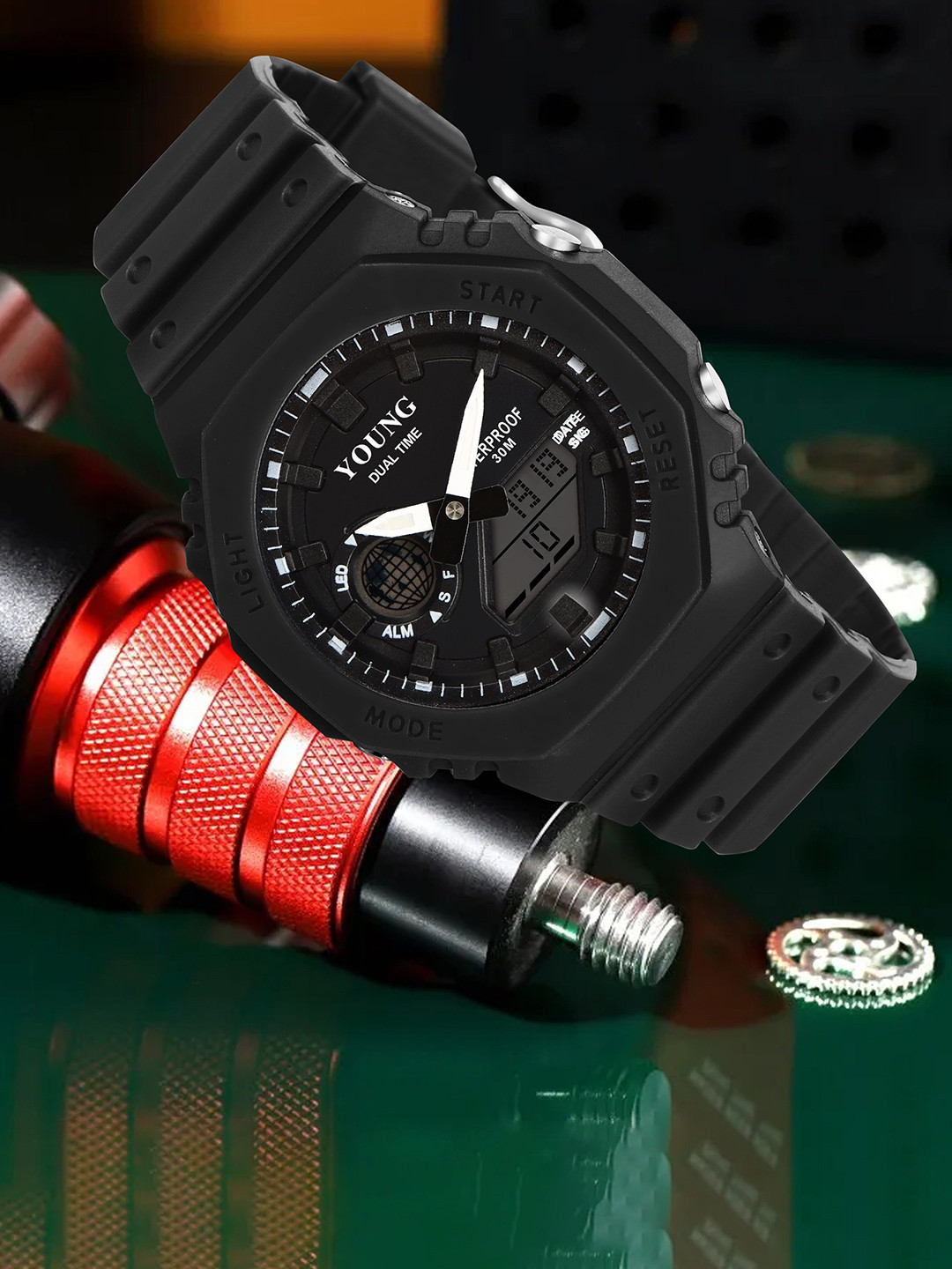 Kool Kidz Kids Analogue and Digital Watch YM 662 BK