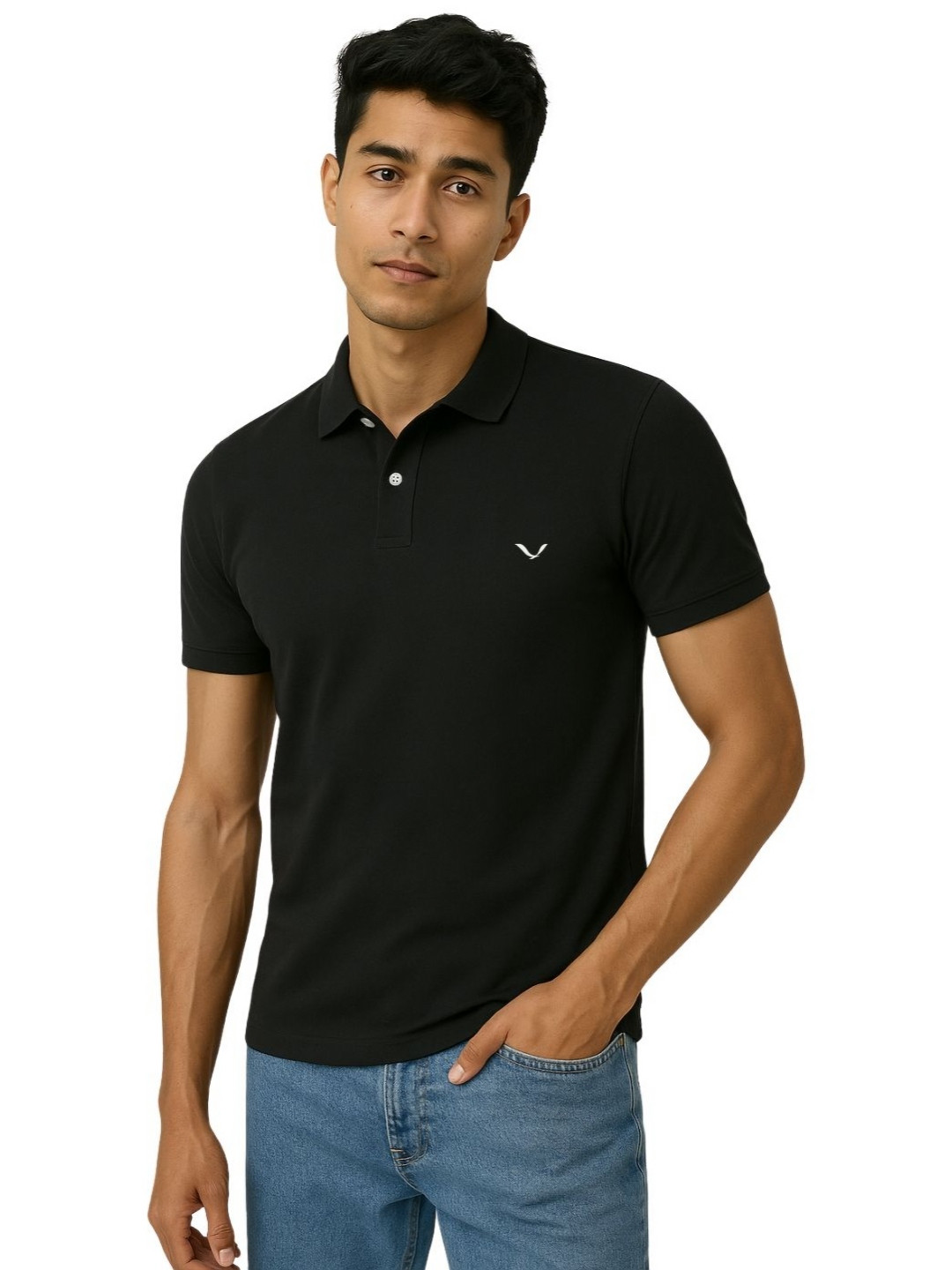 TREERANGA Short Sleeves Polo Collar T-shirt