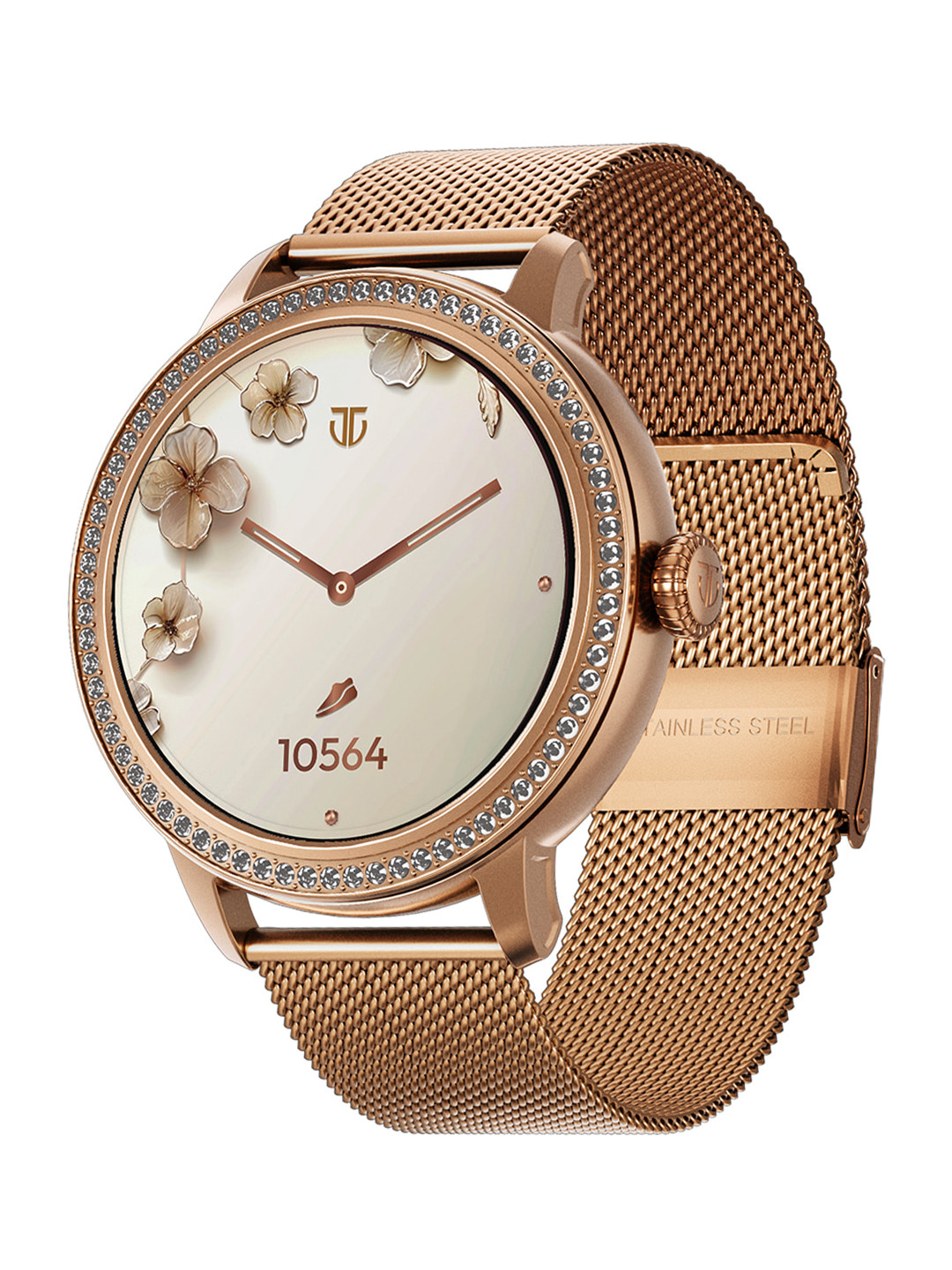 Titan Valerie 1.19 AMOLED Studded Stainless Steel Functional Crown Women IP68 Smart Watch