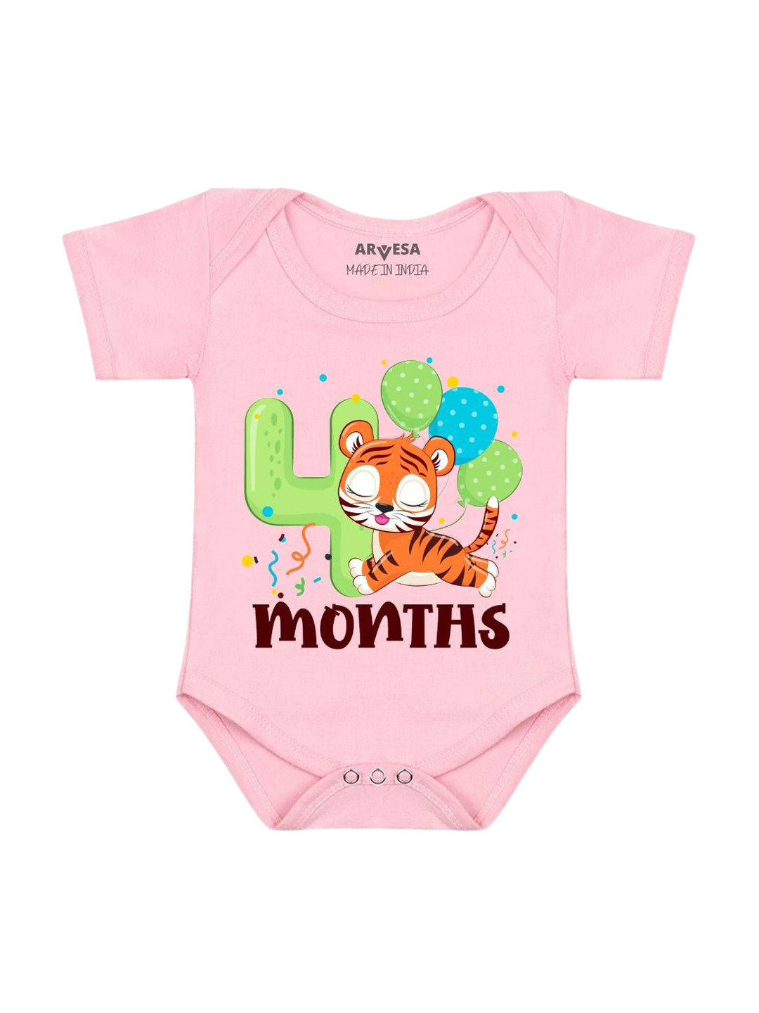 Arvesa 4 Month Baby Printed Bodysuit
