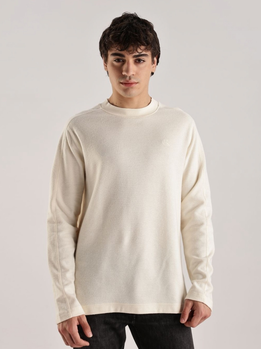 Calvin Klein Jeans Round Neck Long Sleeves Casual T-shirt