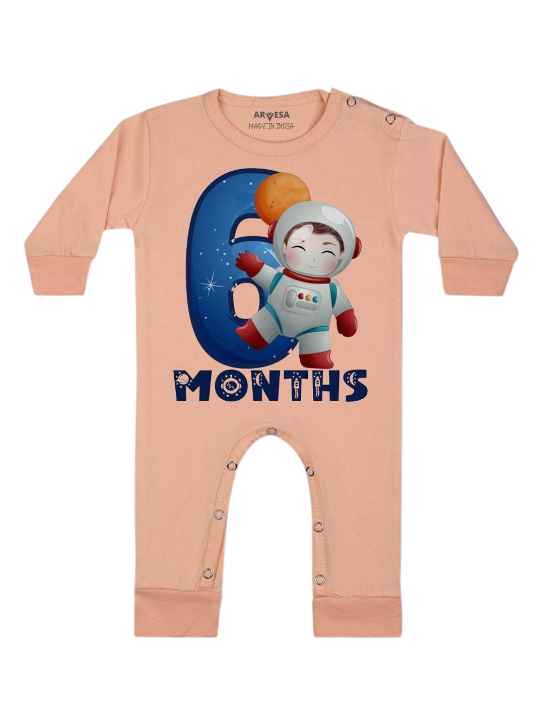 Arvesa Infants Printed Round NeckRompers
