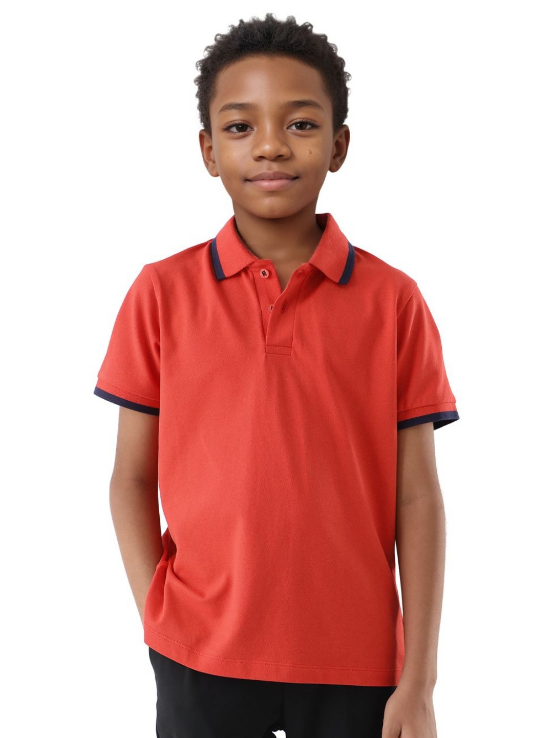RARE ONES Boys Juno Polo Collar Cotton T-shirt