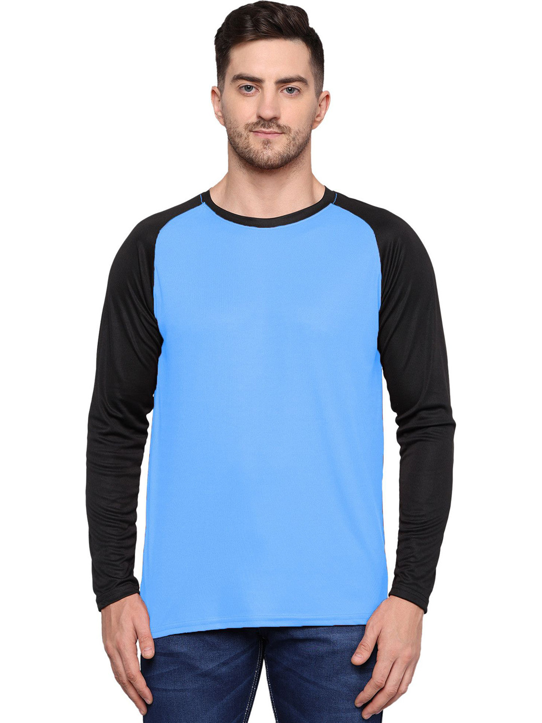TQH Colourblocked Raglan Sleeves Regular Fit T-shirt