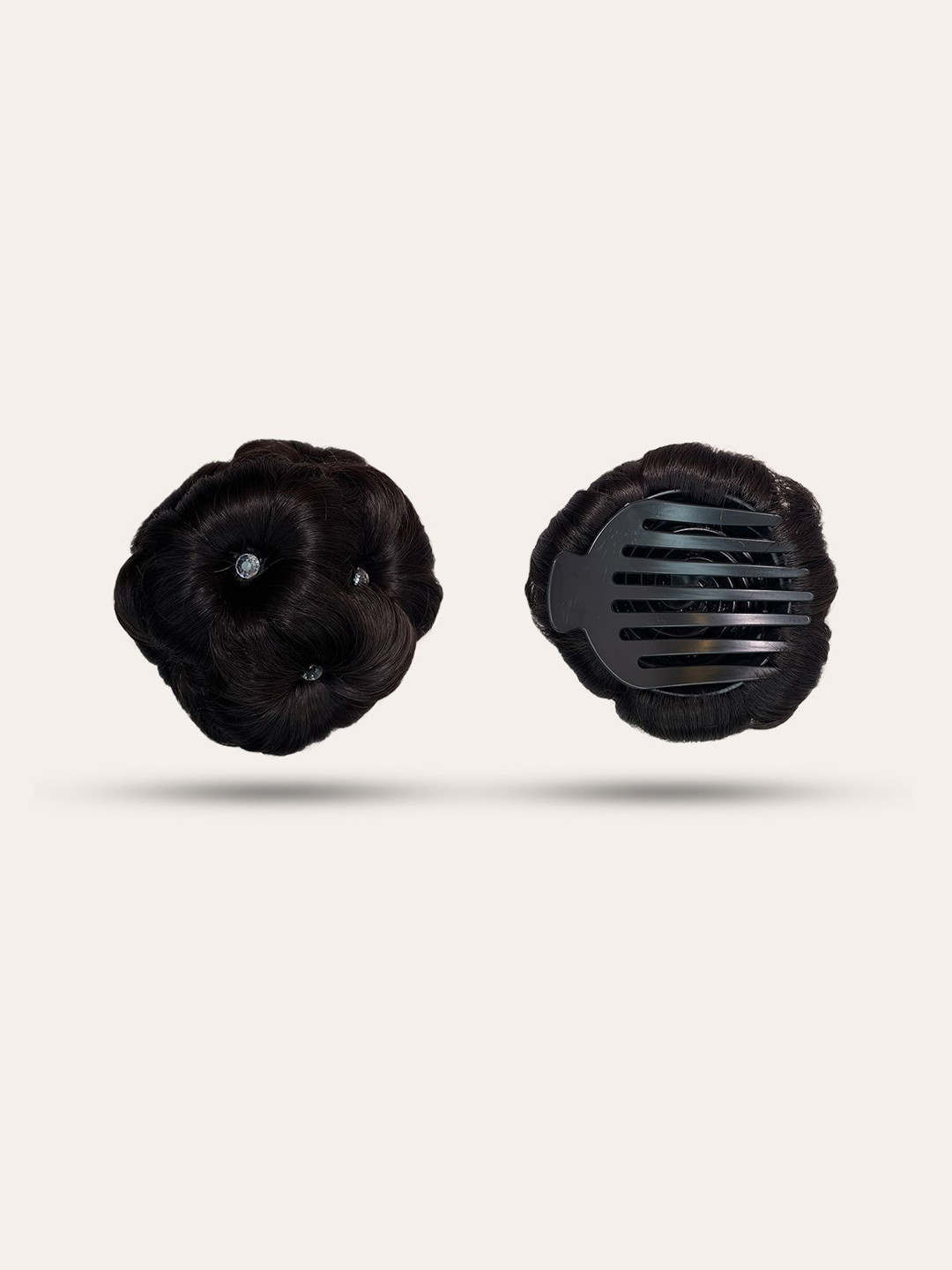 ABS Wavy Halo Bun Hair Extension - Brown - 5 Inch