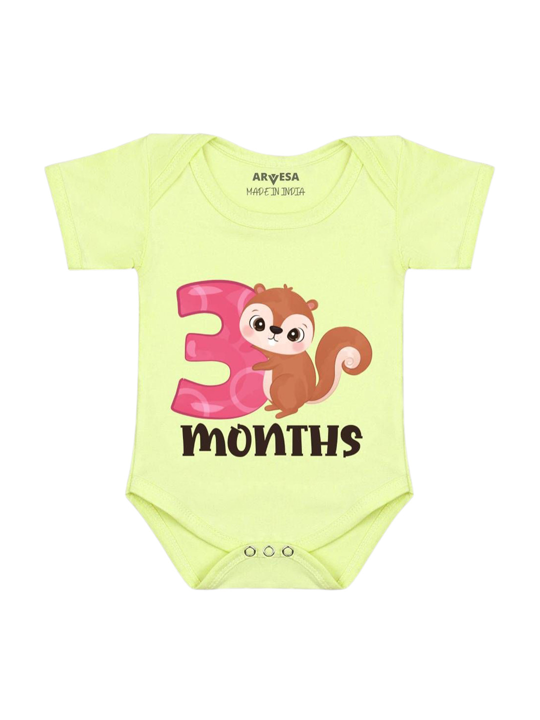 Arvesa 3 Month Baby Printed Bodysuit