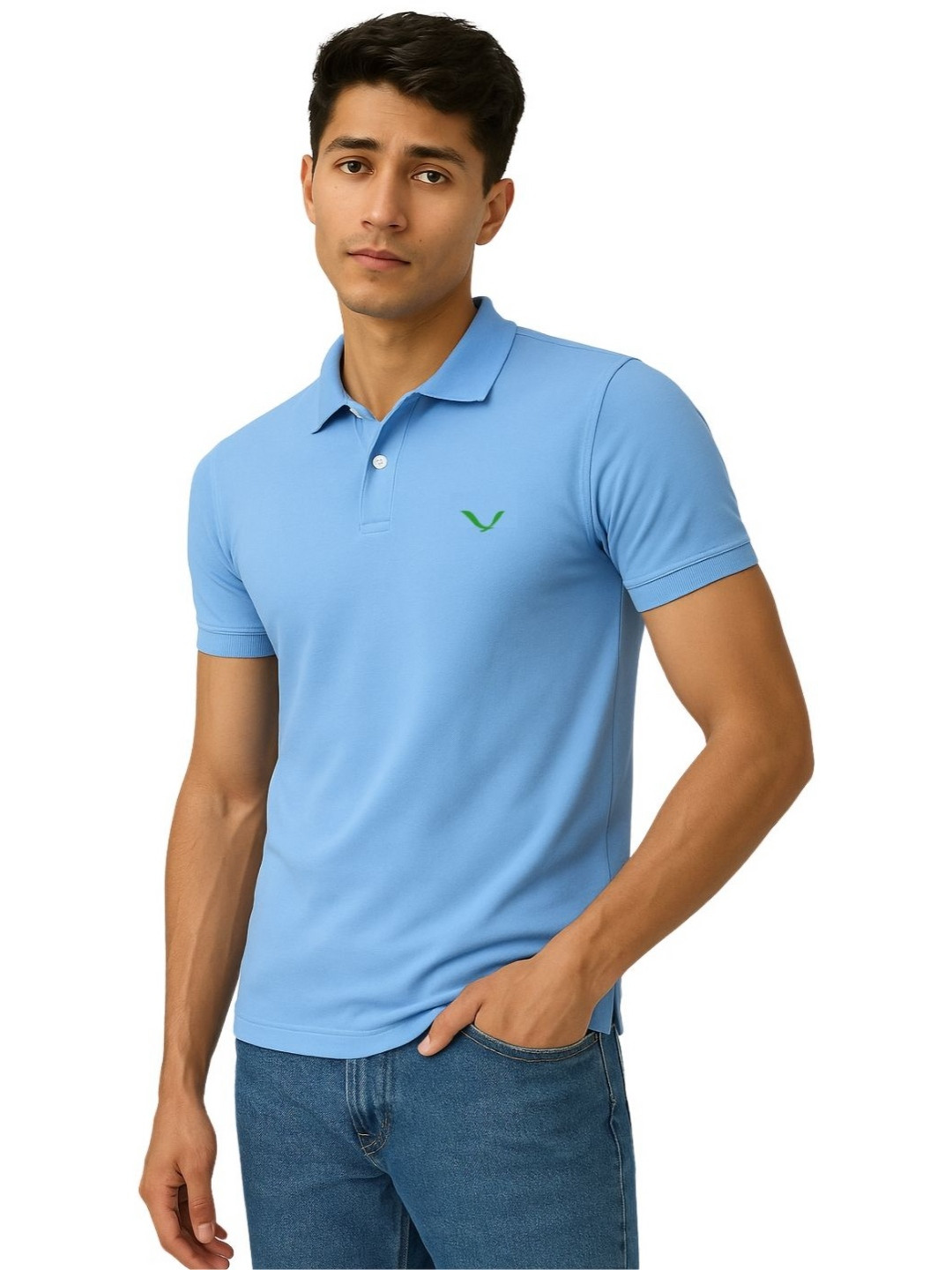 TREERANGA Short Sleeves Polo Collar T-shirt