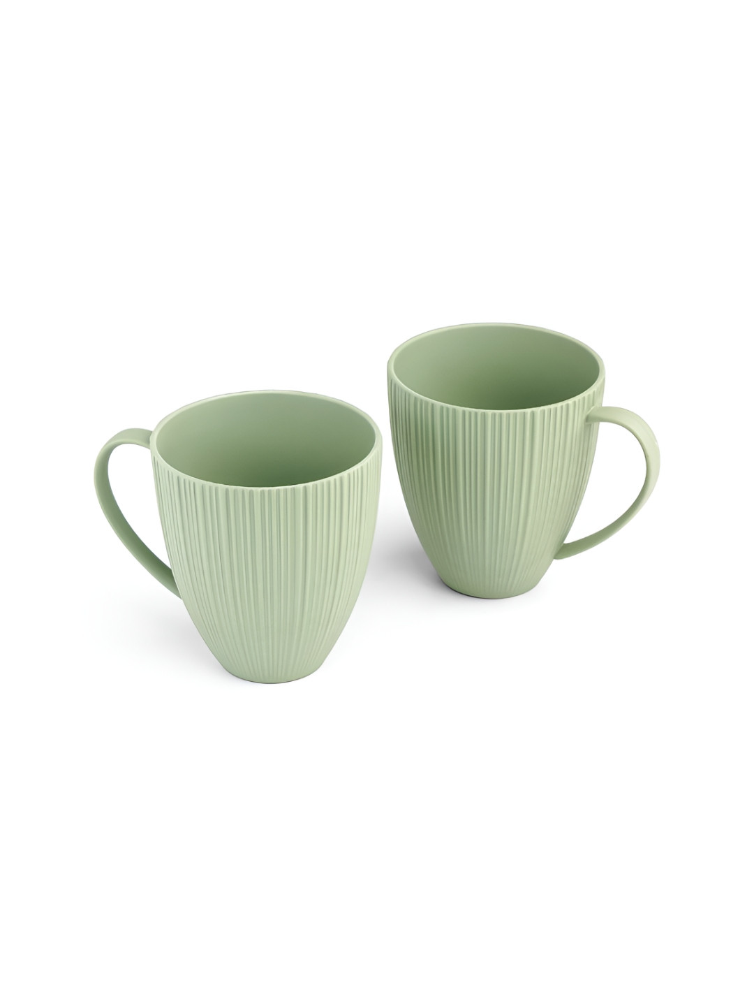 Vola Global LLP Cloud Nine Green Textured Porcelain Handmade 2 Piece Mugs-400ml