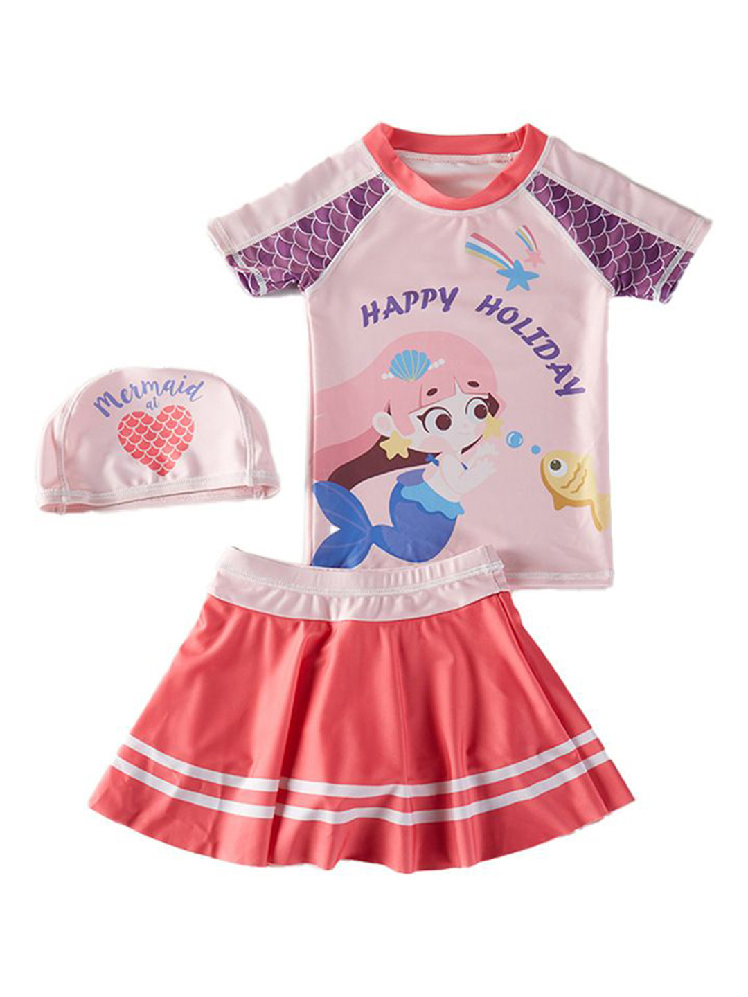 StyleCast x Revolte Girls Printed Swimming Set
