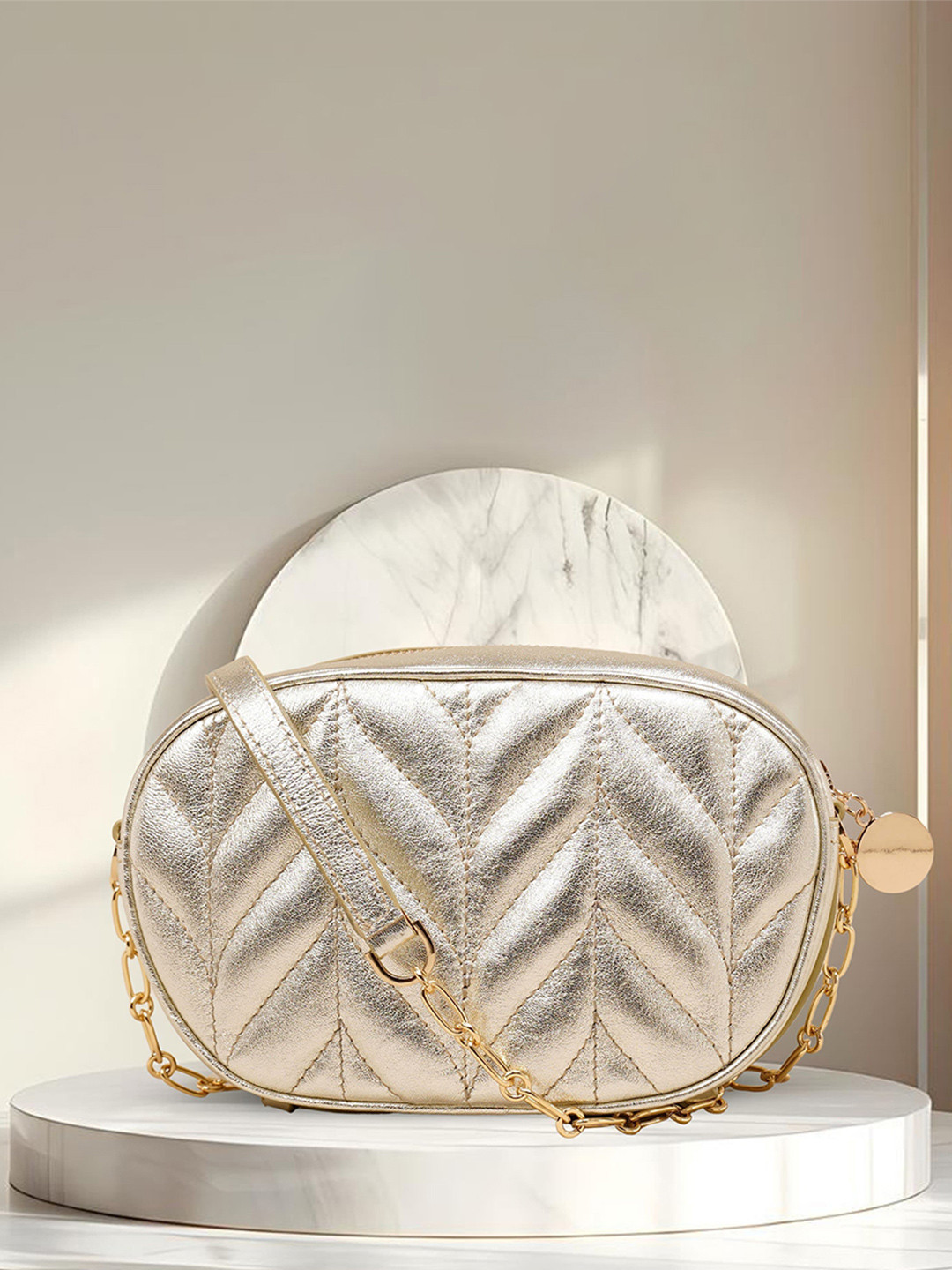 Hidelle Anna Leather Bucket Sling Bag