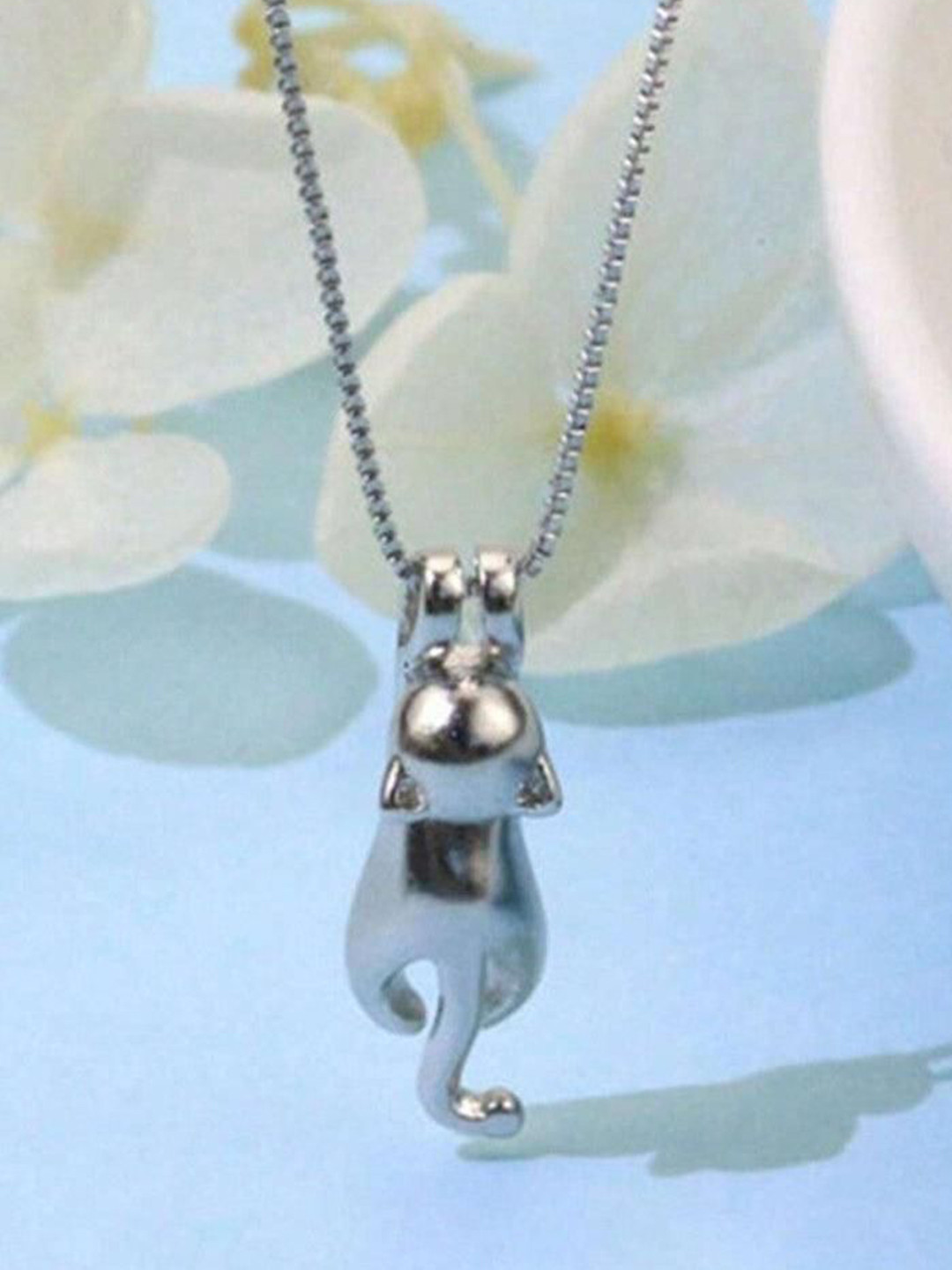 DKane Designs Cute Cat-Shaped Pendant With Chain