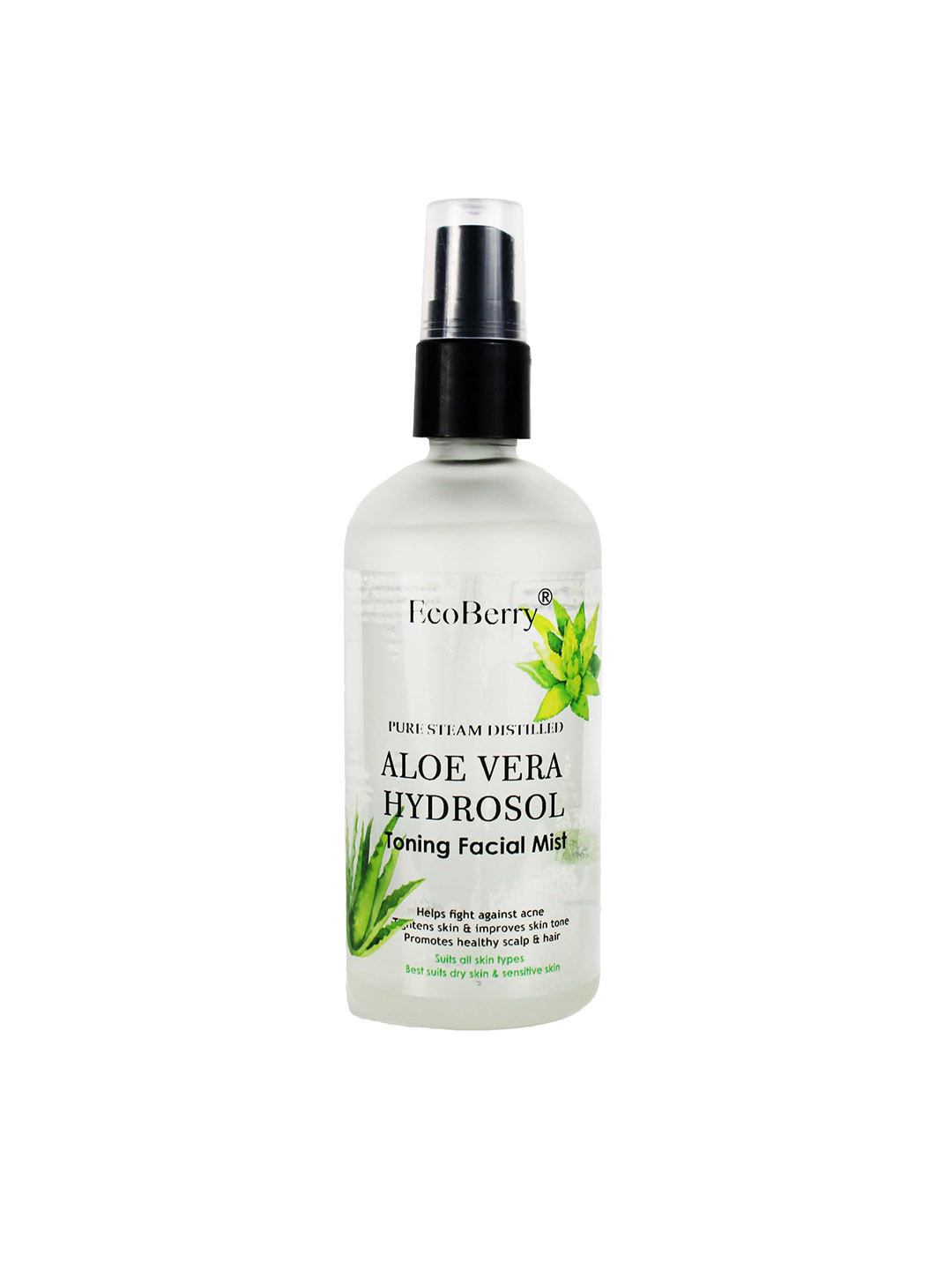EcoBerry Pure Steam Distilled Aloe Vera Hydrosol Toner - 100 ml