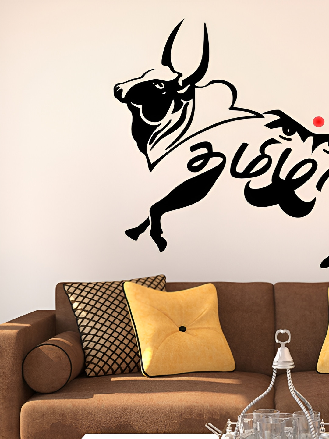 LANSTICK Black Splash-Proof Eco-Friendly Tamilian With Bharathiyar Wallpaper