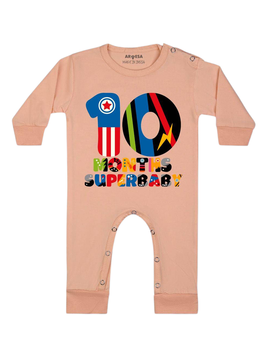 Arvesa Infants 10 Month Printed Bodysuits