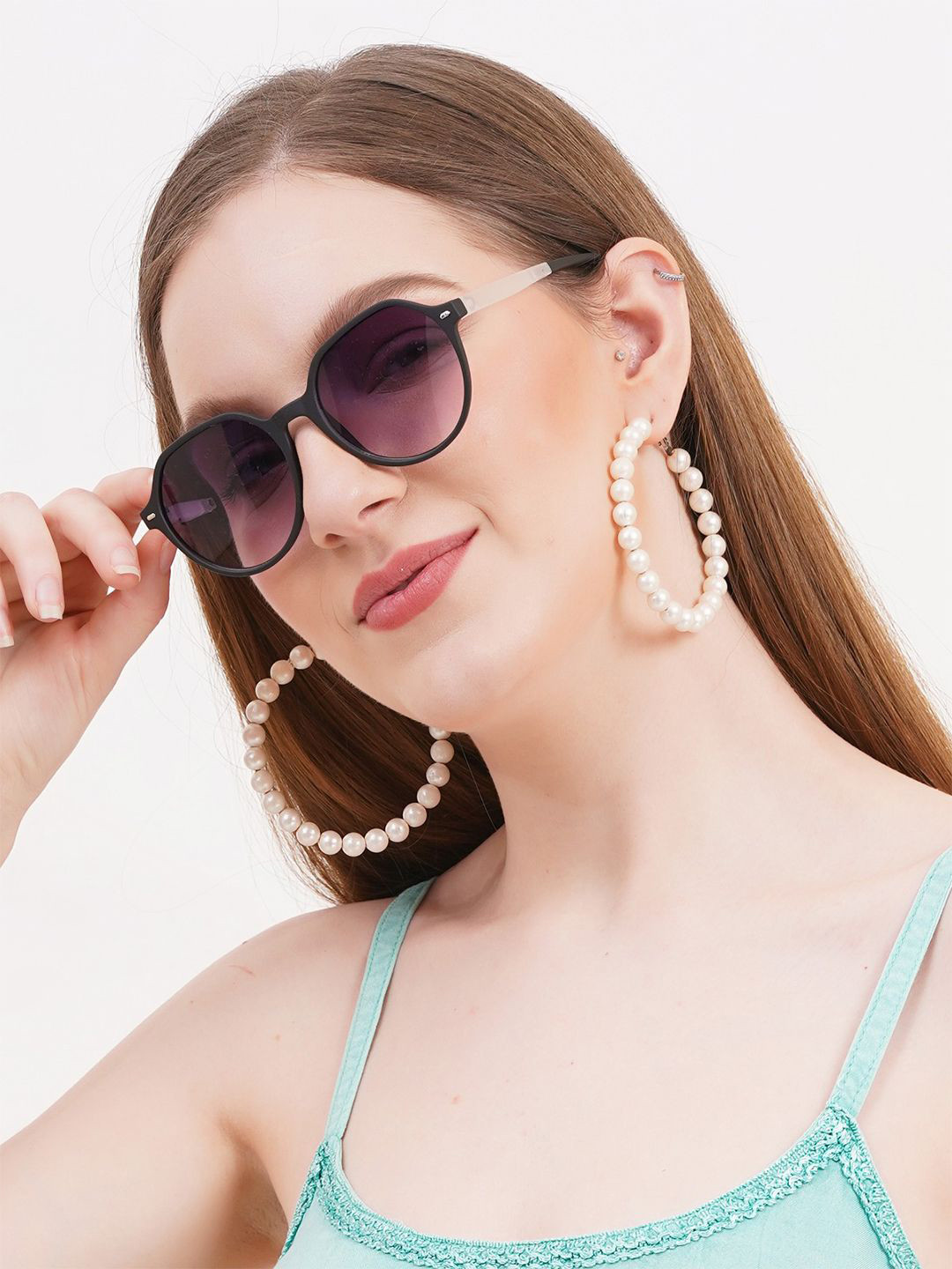 The Roadster Lifestyle Co. Unisex Full Rim UV Protection Round Sunglasses RDSG-936 DC-1