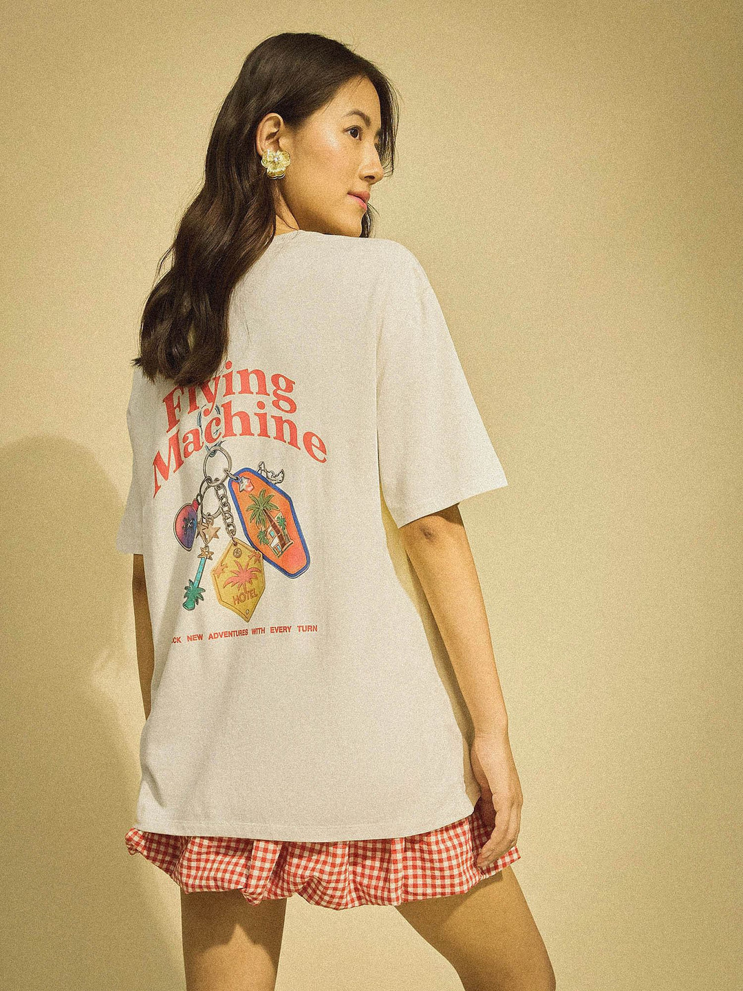 Flying Machine K-Street X Oversized Fit Graphic Printed T-Shirt