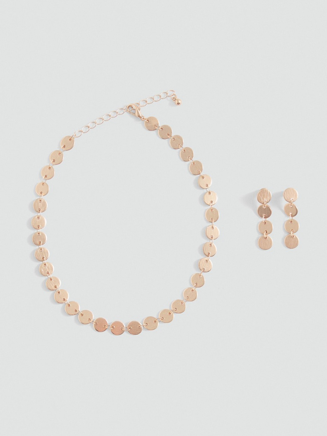 MANGO Women Link Necklace With Earrings