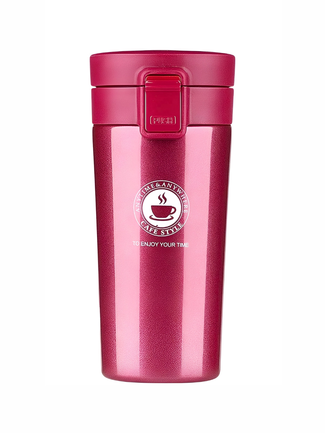Frabble8 FBA Pink Conversational Stainless Steel Double Wall Vacuum Flask - 30ml