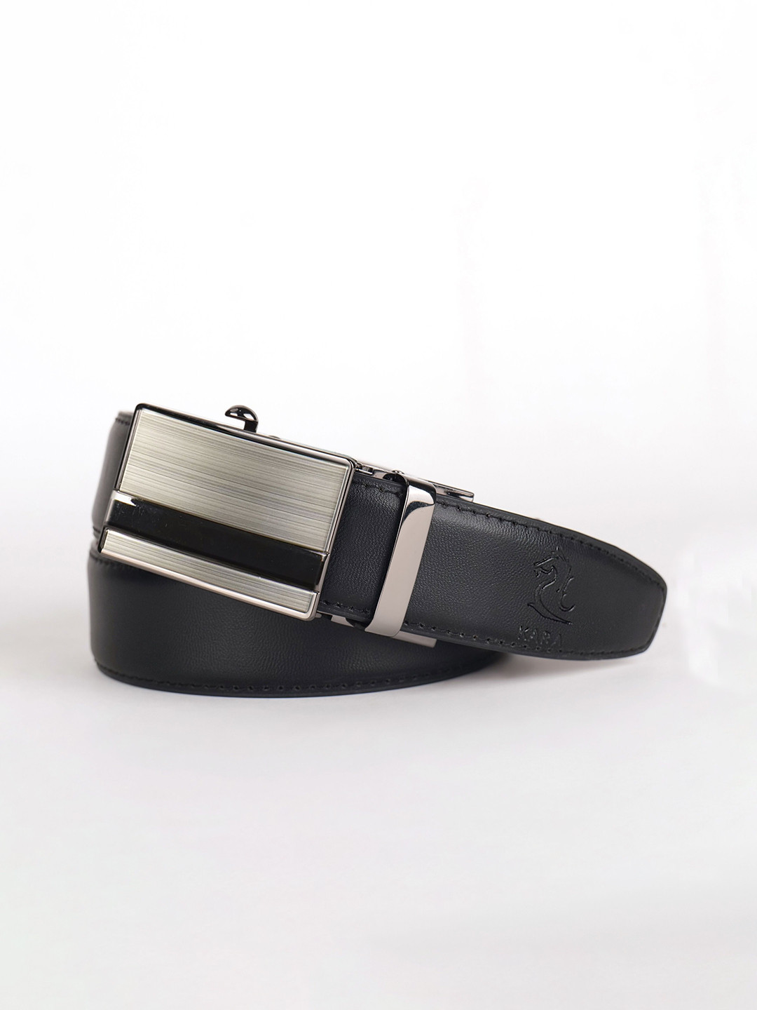 Kara Men PU Reversible Formal Belt With Foldover Closure