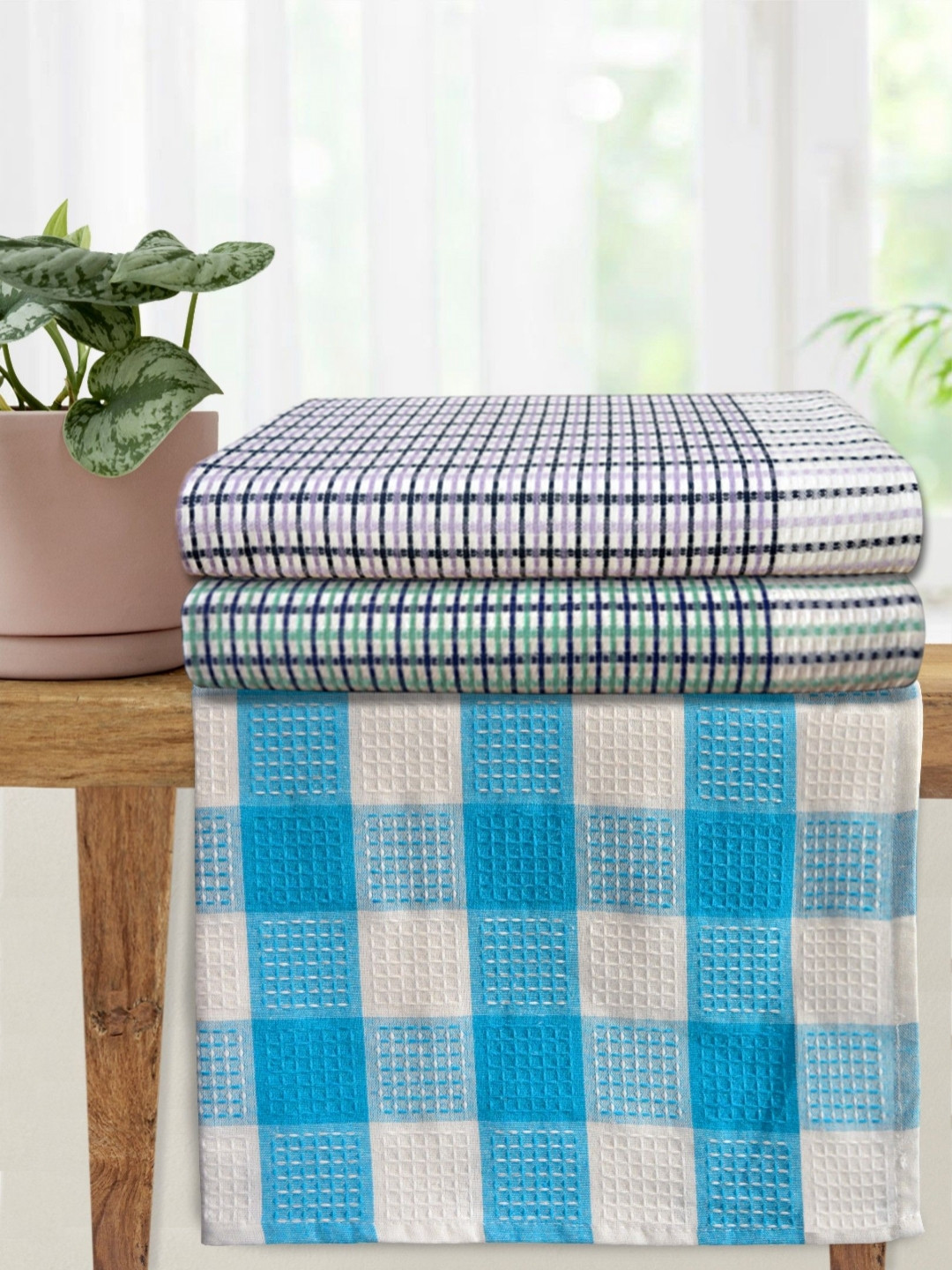 Athom Living Pack Of 3 Unisex Cotton Bath Towel