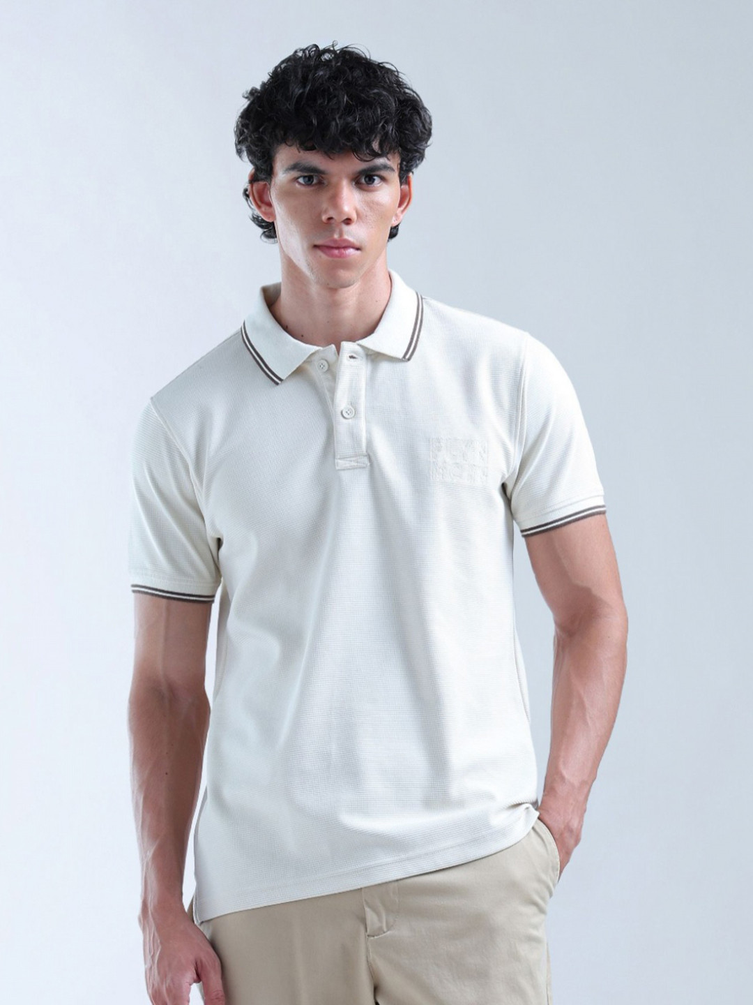 Flying Machine Digitopia Polo Collar T-shirt