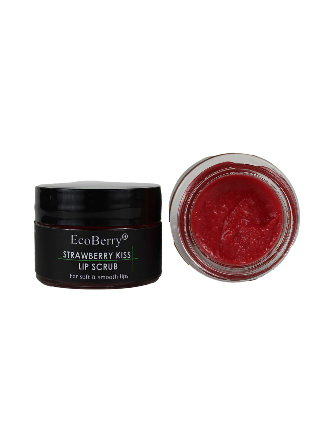 EcoBerry Strawberry Kiss Lip Scrub With Vitamin E For Moisturizing - 8 g