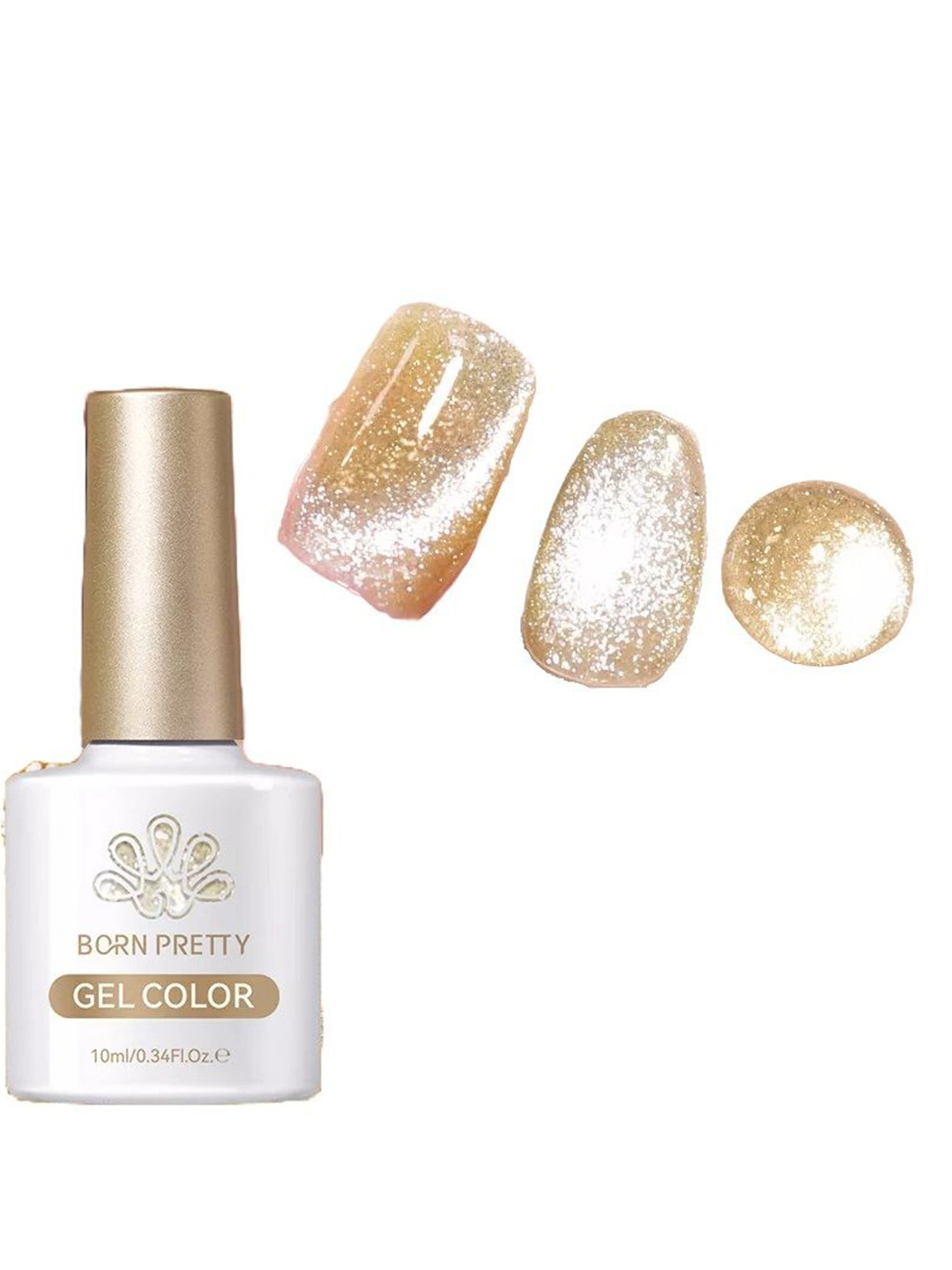 BORN PRETTY Shimmery Reflective Cat Eye Magnetic Gel Nail Polish- 10 ml- SR02