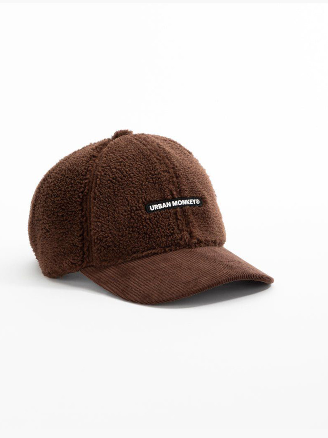 Urban Monkey Lowkey Luxe Brown Printed Polyester Baseball Cap