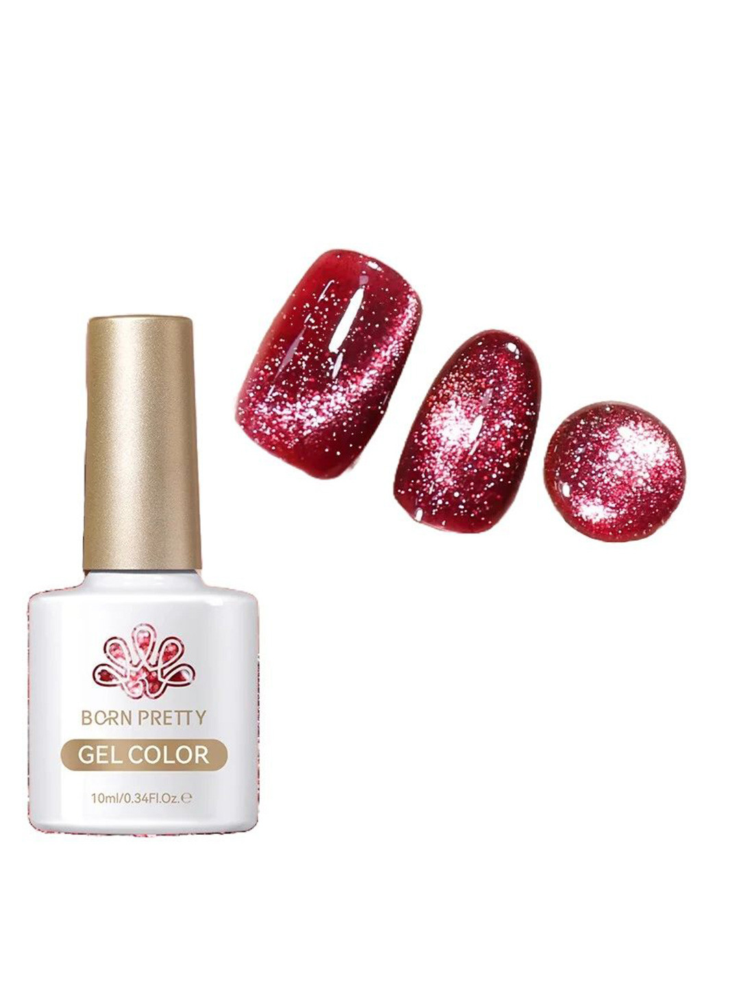 BORN PRETTY Shimmery Reflective Cat Eye Magnetic UV Gel Nail Polish - 10 ml - SR05