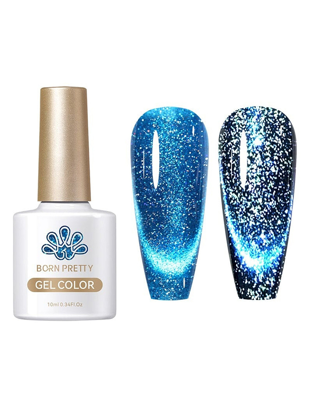 BORN PRETTY Reflective Cat Eye Magnetic Gel Nail Polish- 10 ml- RCM06