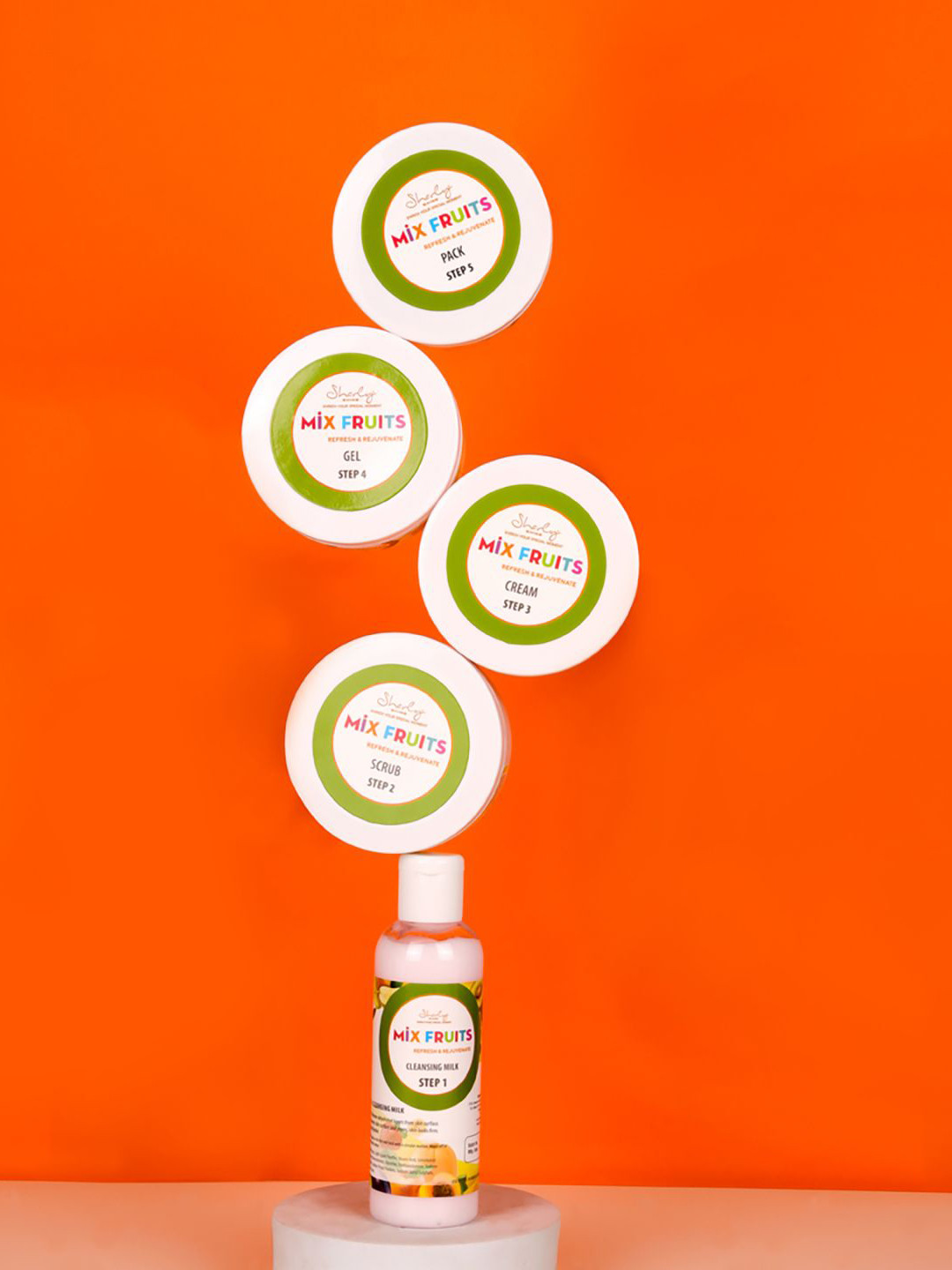 Sharly Shine Mix Fruit Refresh & Rejuvenate Facial Kit - 520 g