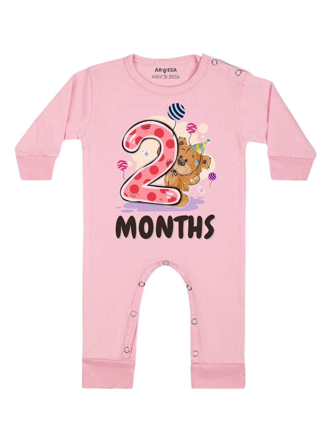 Arvesa Infants 2 Months Printed  Bodysuits