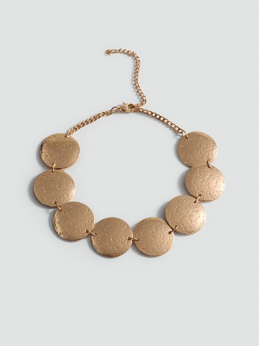 MANGO Women Round Charm Necklace