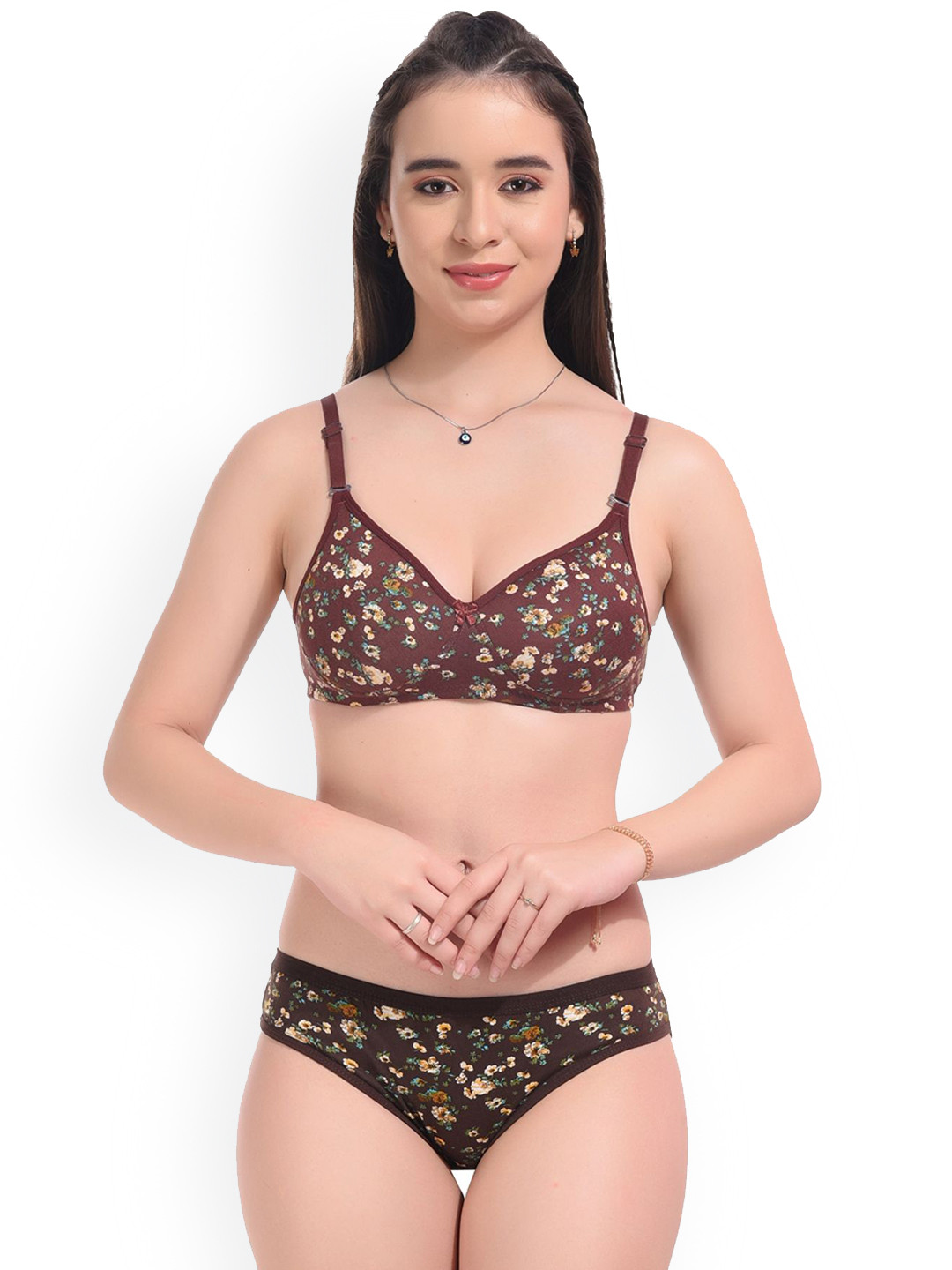 UNITRUST Non-Wired Lightly Padded lingerie Set Premium Lingeries BF