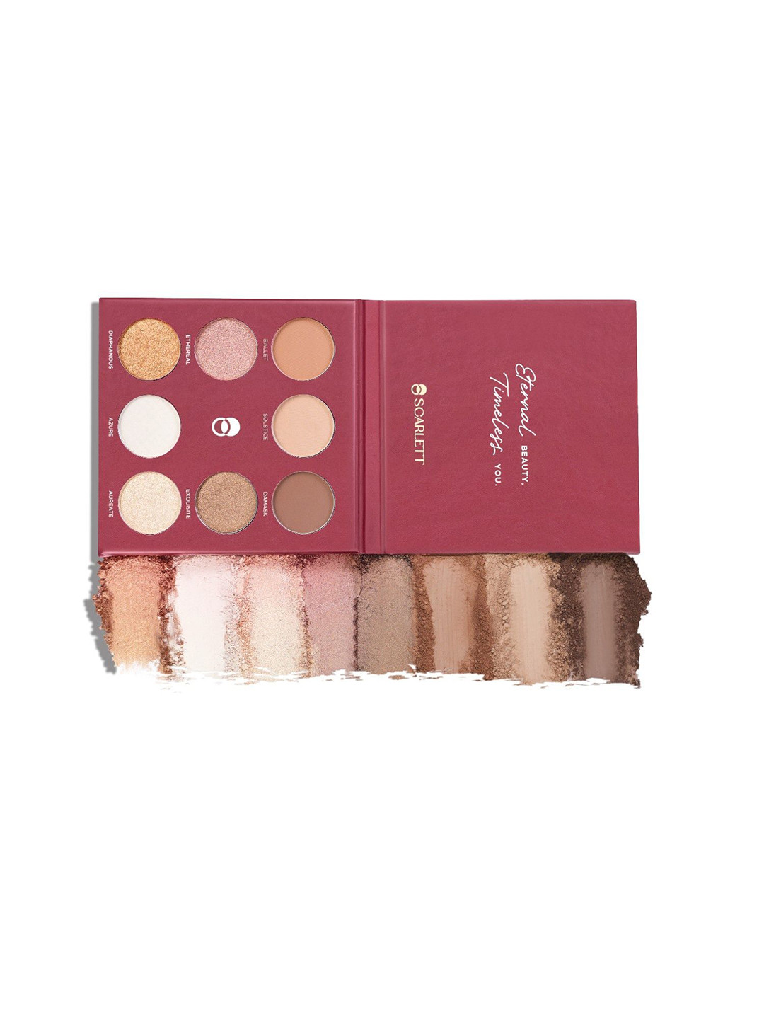 Scarlett Cosmetic 8-Shades Matte & Shimmer Eyeshadow Palette - 9.6 g - Satin Couture