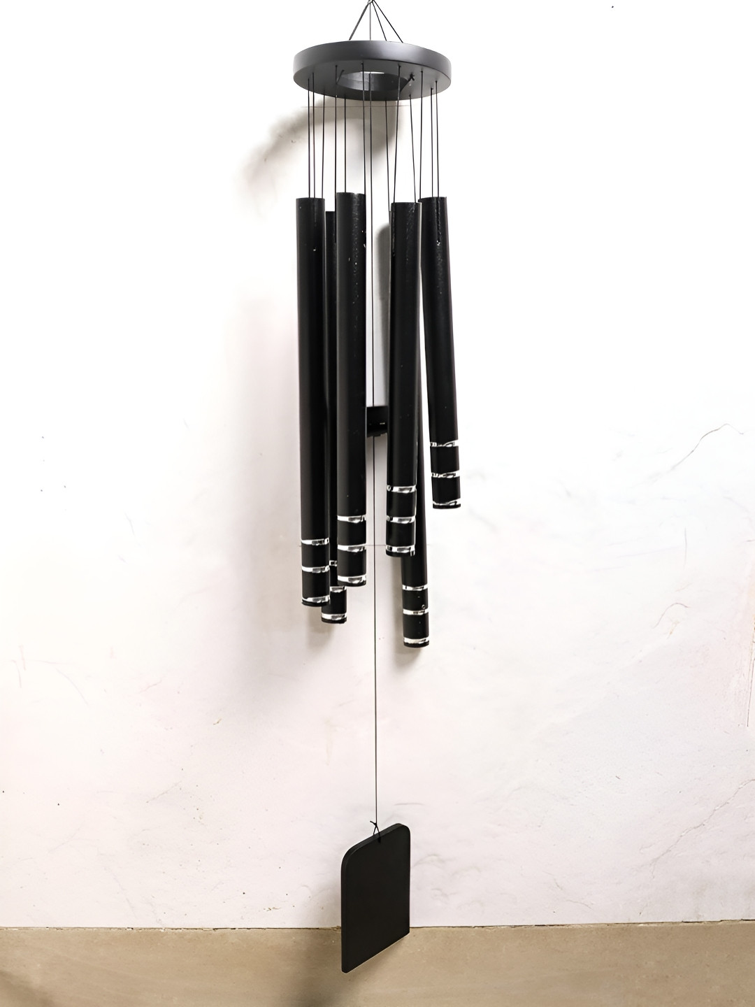 The Spiritual Living Black 6-Pipes Windchime